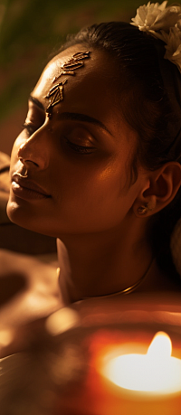 Behind the typical Indian spa postcard ...